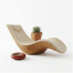 Sienna Luxury Wave Lounge Chair – Kursi Malas Premium Kayu Jati