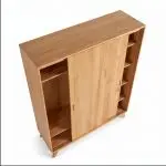 Lemari Pakaian Pintu Sliding Kayu Jati Minimalis Ala Japandi - Image 3