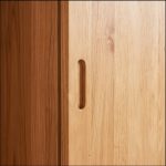 Lemari Pakaian Pintu Sliding Kayu Jati Minimalis Ala Japandi - Image 4
